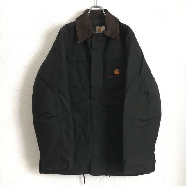 カーハート carhart ダック 襟コーデュロイ ジャケット 黒 90s