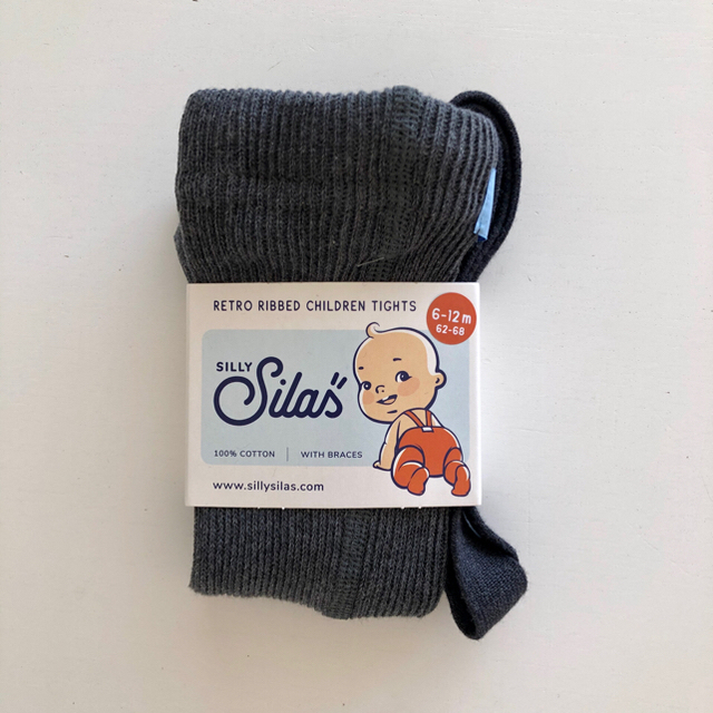 SILLY SILAS 6-12m ダークグレー シリーサイラス ベビータイツ Silly Silas タイツダークグレー6-12m シリーサイラス