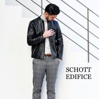 ショット(schott)のSchott ショット シングルライダース エディフィス 別注 size L(ライダースジャケット)