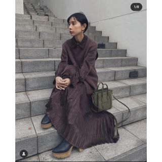 アメリヴィンテージ(Ameri VINTAGE)の未使用【AmeriVintage】ベスト付プリーツドレスワンピース(ロングワンピース/マキシワンピース)