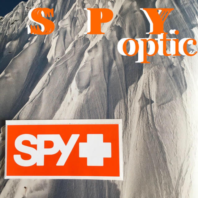 SPY(スパイ)のSPYスパイ US限定オプティックORANGEボックスバナー ステッカー スポーツ/アウトドアのスノーボード(アクセサリー)の商品写真