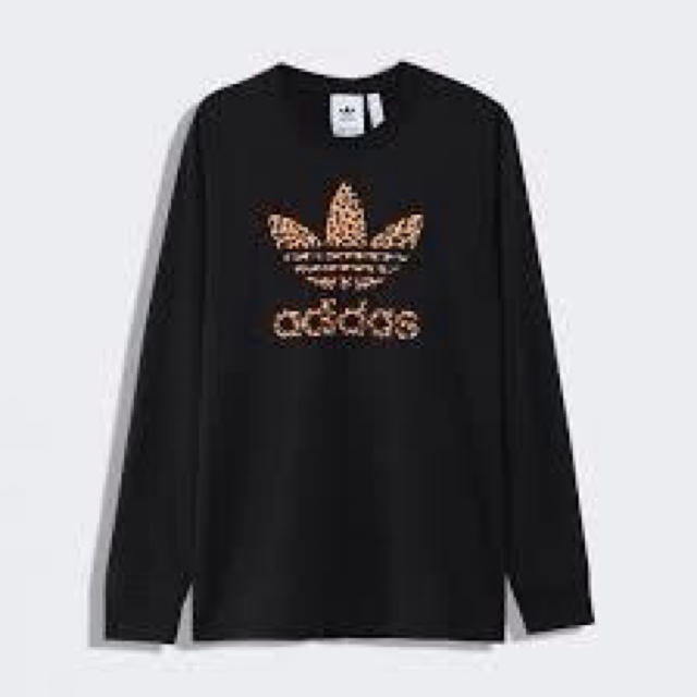 adidas(アディダス)のアディダス レオパード トレフォイル ロンＴ Lサイズ メンズのトップス(Tシャツ/カットソー(七分/長袖))の商品写真