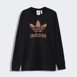 アディダス(adidas)のアディダス レオパード トレフォイル ロンＴ Lサイズ(Tシャツ/カットソー(七分/長袖))