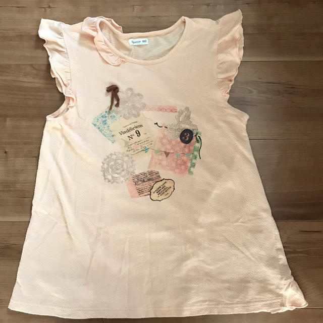 Biquette(ビケット)の⭐️Biquette♡フリルノースリーブシャツ キッズ/ベビー/マタニティのキッズ服女の子用(90cm~)(Tシャツ/カットソー)の商品写真