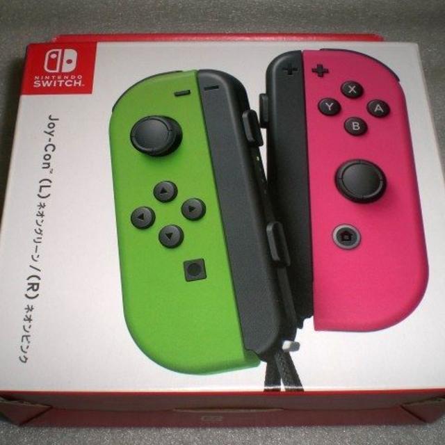 Nintendo Switch - 【新品】Switch Joy-Con ネオングリーン/ネオンピンクの通販 by tai_style's