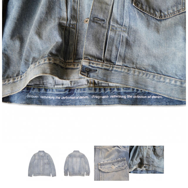 FRAGMENT(フラグメント)のsequel denim jacket fragment design Mサイズ メンズのジャケット/アウター(Gジャン/デニムジャケット)の商品写真