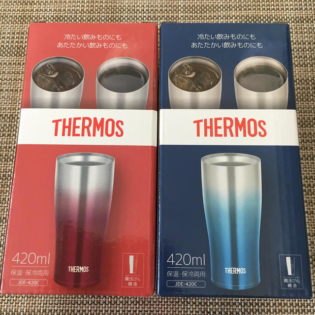 THERMOS(サーモス)の新品☆サーモス タンブラー二本セット インテリア/住まい/日用品のキッチン/食器(タンブラー)の商品写真