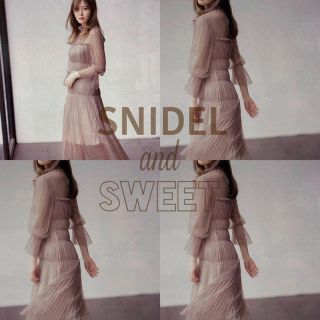 スナイデル(SNIDEL)のsnidel チュールデザインワンピース(ひざ丈ワンピース)