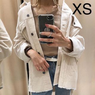 ザラ(ZARA)の国内購入品 ZARA✳︎コーデュロイジャケット XS エクリュ ザラ(ミリタリージャケット)