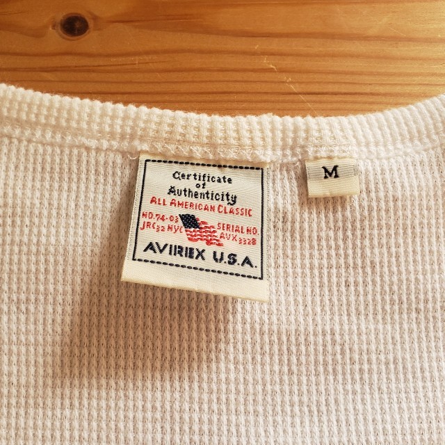 AVIREX(アヴィレックス)のAVIREX メンズ カットソー 半袖 ホワイト メンズのトップス(Tシャツ/カットソー(半袖/袖なし))の商品写真