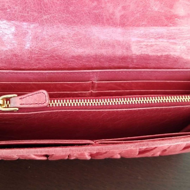 miumiu(ミュウミュウ)のmiumiu ミュウミュウ 長財布　オレンジ レディースのファッション小物(財布)の商品写真