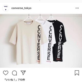 コンバース(CONVERSE)の半額！converse Tokyo Tシャツ　ホワイト(Tシャツ/カットソー(半袖/袖なし))