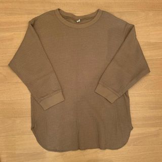 ユニクロ(UNIQLO)の七分袖ワッフルトップス(Tシャツ(長袖/七分))