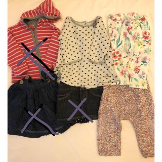 プチバトー(PETIT BATEAU)の女の子ベビー服70まとめ売り★3点セット(その他)