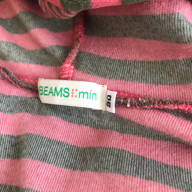 BEAMS(ビームス)のビームスミニ BEAMSmini ボーダー ワッペン パーカー フード 90cm キッズ/ベビー/マタニティのキッズ服男の子用(90cm~)(ジャケット/上着)の商品写真