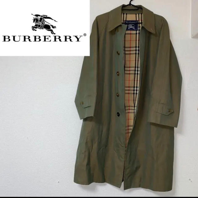 BURBERRY - 値段交渉ok！バーバリー ステンカラーコート 玉虫色 ノバ