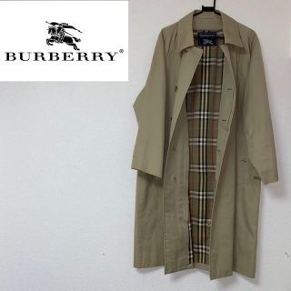 バーバリー(BURBERRY)の【本日限定値下げ】バーバリー　ステンカラーコート　ベージュ　ノバチェック　(ステンカラーコート)