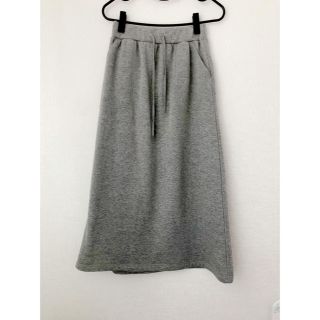 バックナンバー(BACK NUMBER)の【美品】バックナンバー ロングスカート 裏起毛 グレー M(ロングスカート)