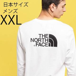 ザノースフェイス(THE NORTH FACE)のXXL 新品ノースフェイス 長袖 ロンT 白 ホワイト Tシャツ ロゴ(Tシャツ/カットソー(七分/長袖))