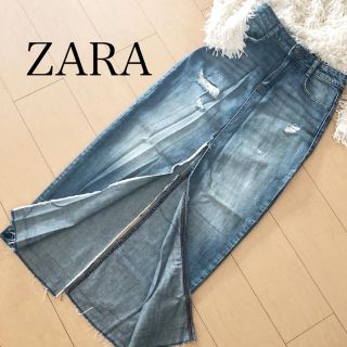 ザラ(ZARA)のザラ デニムスカート(ロングスカート)