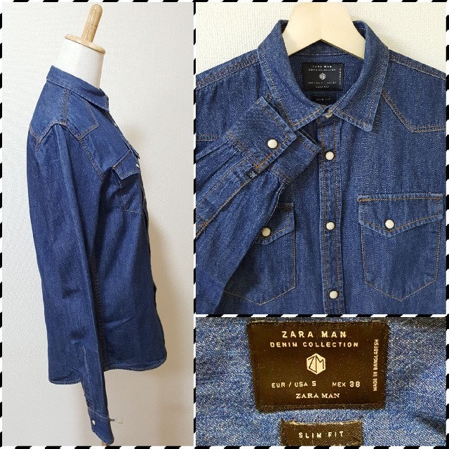 Zara Zara Man 美品 インディゴ ステッチ デニムシャツ 長袖シャツの通販 By Nyalls ザラならラクマ Zara Zara Man 美品 インディゴ ステッチ デニムシャツ 長袖シャツの通販 By Nyalls ザラならラクマ