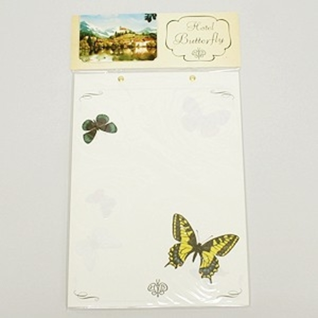 Hotel　Butterfly　便箋 ハンドメイドの文具/ステーショナリー(カード/レター/ラッピング)の商品写真