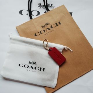 コーチ(COACH)の新品　コーチ　レザータグ　保存袋、ショッパー付き(その他)