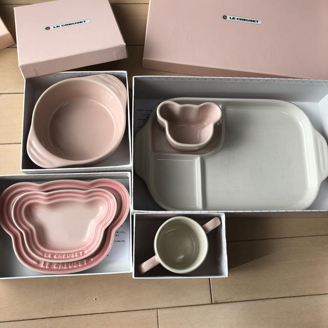 LE CREUSET(ルクルーゼ)のル・クルーゼ  ベビー　離乳食食器セット キッズ/ベビー/マタニティの授乳/お食事用品(離乳食器セット)の商品写真