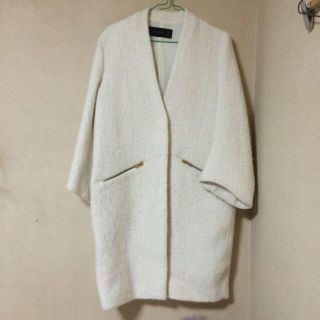 ザラ(ZARA)のZARA ノーカラーコート(ロングコート)