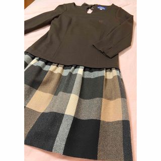 バーバリーブルーレーベル(BURBERRY BLUE LABEL)の未使用　バーバリーブルーレーベル　ワンピース　38(ひざ丈ワンピース)