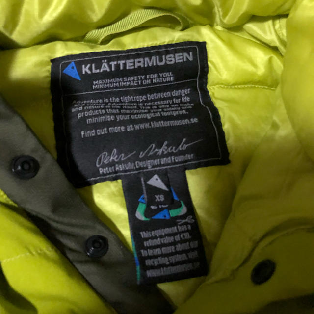 patagonia(パタゴニア)のKLATTERMUSEN クレッタルムーセン liv sweater ダウン メンズのジャケット/アウター(ダウンジャケット)の商品写真