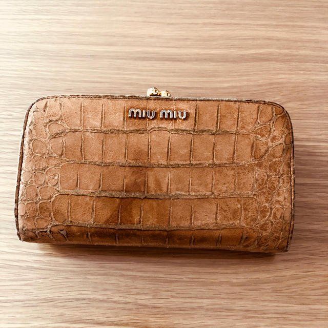 miumiu(ミュウミュウ)のmiumiu がま口長財布 レディースのファッション小物(財布)の商品写真