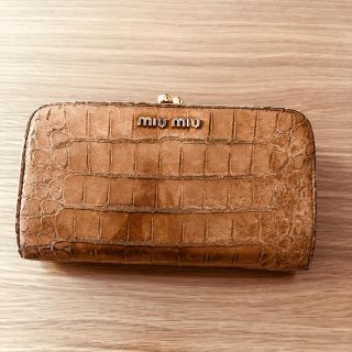 ミュウミュウ(miumiu)のmiumiu がま口長財布(財布)