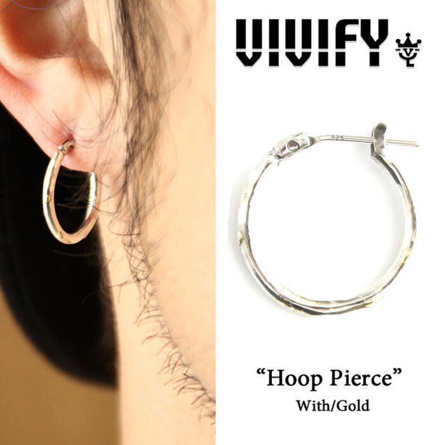 新品未使用 VIVIFY ビビファイ Hoop Pierce w/gold