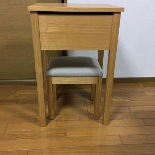 ムジルシリョウヒン(MUJI (無印良品))の無印良品　ドレッサー　スツール　セット(ドレッサー/鏡台)