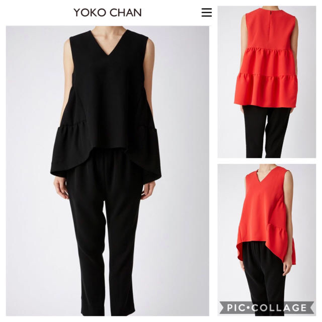 新品☆YOKO CHAN Back Tiered Blouse 品質が tienda.begroupec.com