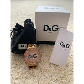 ディーアンドジー(D&G)のドルチェ&ガッパーナ D&G ピンクゴールド 腕時計 ユニセックス ステンレス(腕時計)