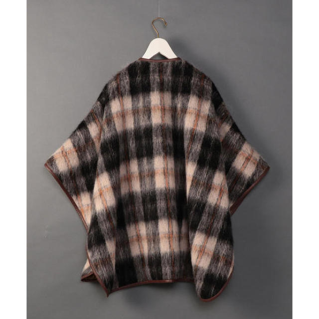 BEAUTY&YOUTH UNITED ARROWS(ビューティアンドユースユナイテッドアローズ)の6 ROKU SHAGGY CHECK PIPING PONCHO レディースのジャケット/アウター(ポンチョ)の商品写真