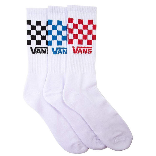 VANS(ヴァンズ)のVANS ソックス　ミドル　チェッカー柄　定番２足セット メンズのレッグウェア(ソックス)の商品写真