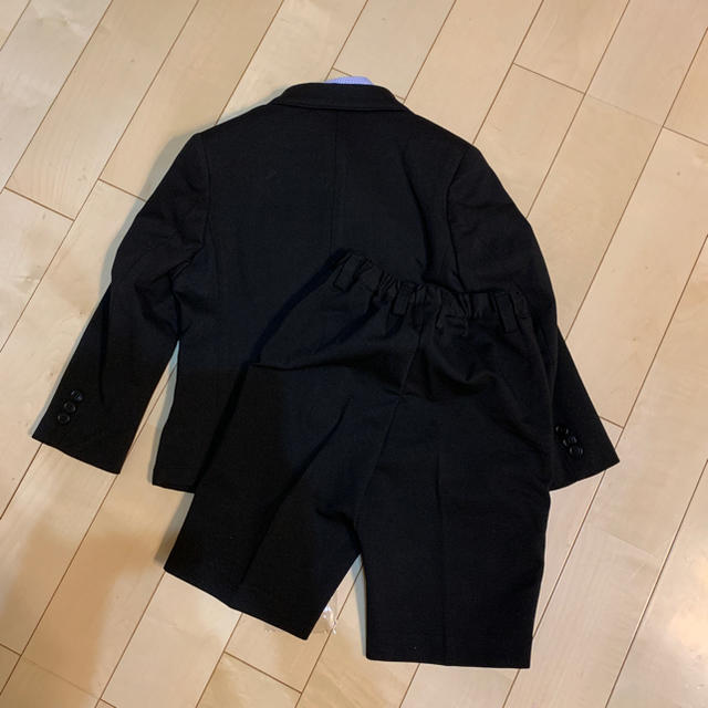 新品　スーツ　セット　120cm ネクタイ　シャツ付き　ブラック