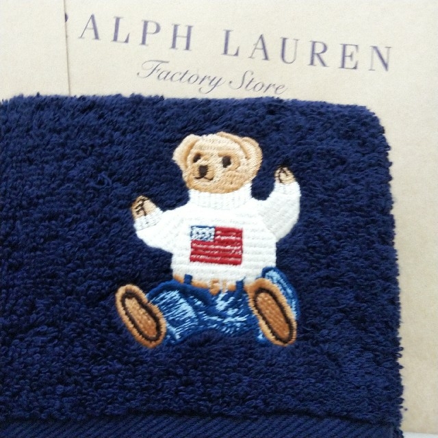 Ralph Lauren(ラルフローレン)の【新品】ラルフローレン ポロベア タオルハンカチ レディースのファッション小物(ハンカチ)の商品写真