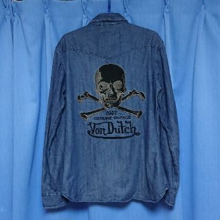 ボンダッチ(Von Dutch)のVon Dutch ボンダッチ バックスカルデニムシャツ(シャツ)