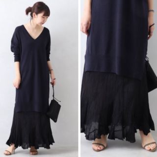 プラージュ(Plage)のPlage 新品★【メドモアゼル】CASTA SKIRT ブラック(ロングスカート)