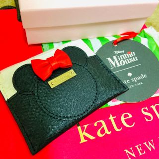 ケイトスペードニューヨーク(kate spade new york)の新品未使用 ケイトスペード ミニー パスケース kate spade ディズニー(名刺入れ/定期入れ)