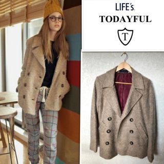 トゥデイフル(TODAYFUL)のwool coat Pコート ungrid ZARA キャナルジーン ユニクロ(ピーコート)