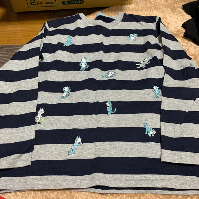 Design Tshirts Store graniph(グラニフ)の11匹のねこ長袖Tシャツ レディースのトップス(Tシャツ(長袖/七分))の商品写真