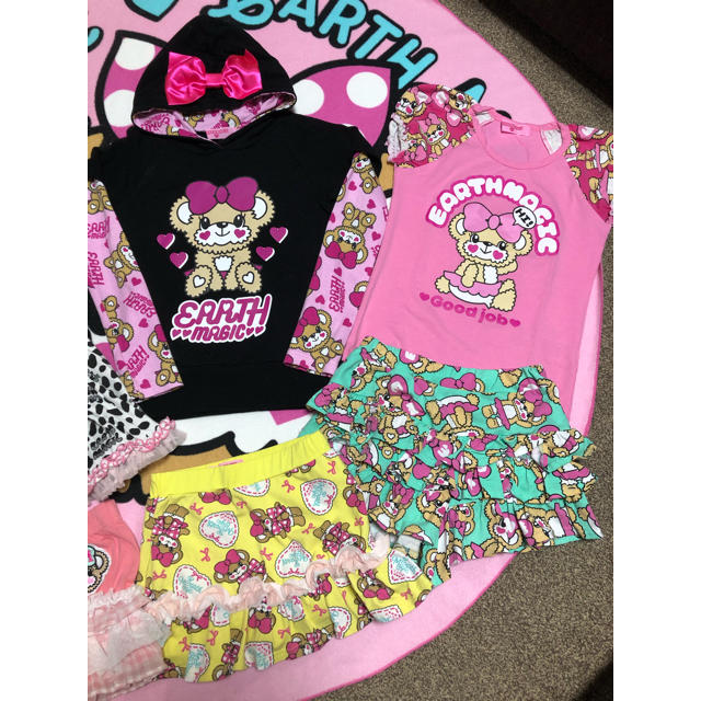 EARTHMAGIC(アースマジック)のアースマジック･130･140セット♡ キッズ/ベビー/マタニティのキッズ服女の子用(90cm~)(Tシャツ/カットソー)の商品写真