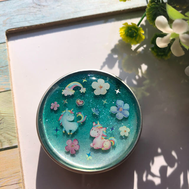 ストライプ デザイン/Striipe design ☆小物入れ ピルケース レジン