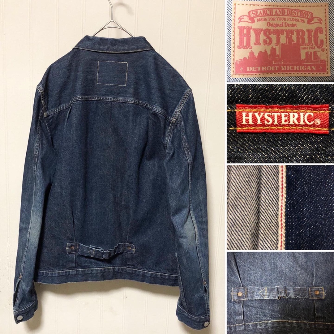 HYSTERIC GLAMOUR(ヒステリックグラマー)の日本製 Hysteric Glamour 1st デニムジャケット Gジャン メンズのジャケット/アウター(Gジャン/デニムジャケット)の商品写真