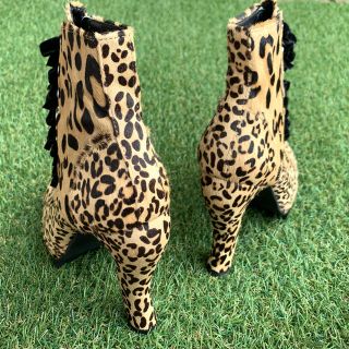 美品L G.V.G.V. CAT FOOT 猫足レースアップブーツブーツ D96